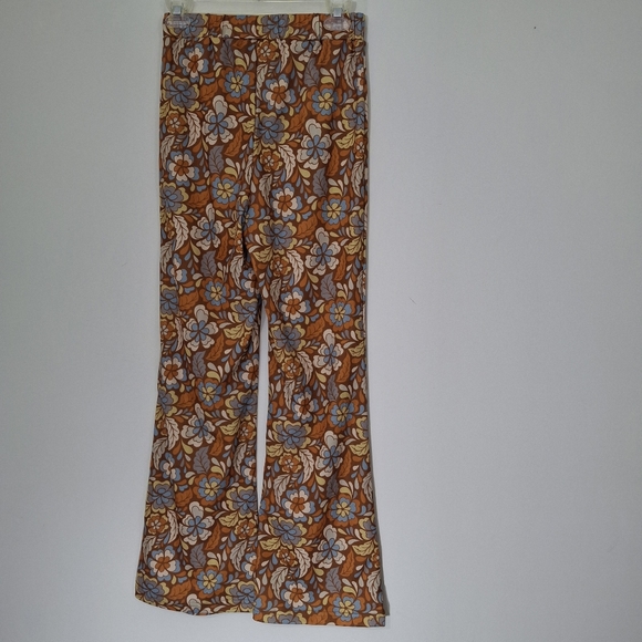 Cider Blue and Orange Floral Pants, Size Small - Picture 11 of 11